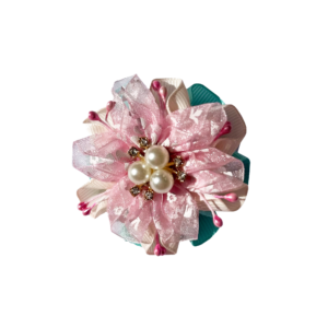 Blush Pearl Blossom Bow