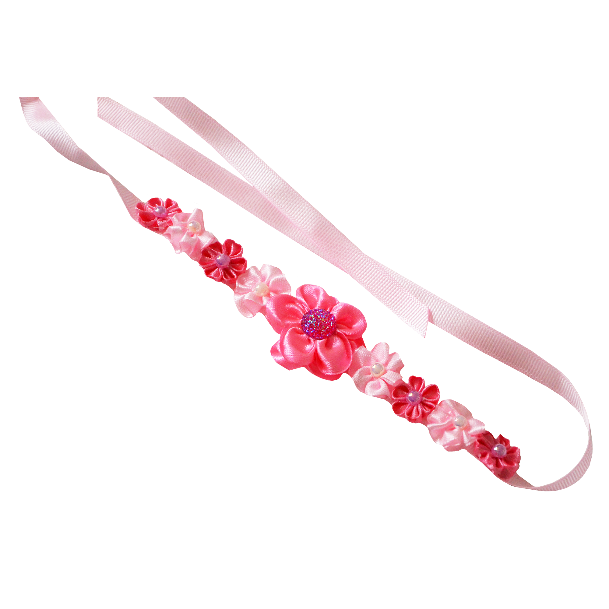 Pink Sorbet Bun Headband