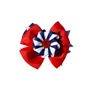 Red, Blue and White Bow