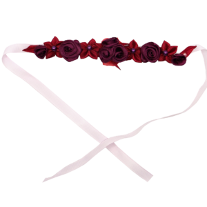 Burgundy Rose Garden Headband