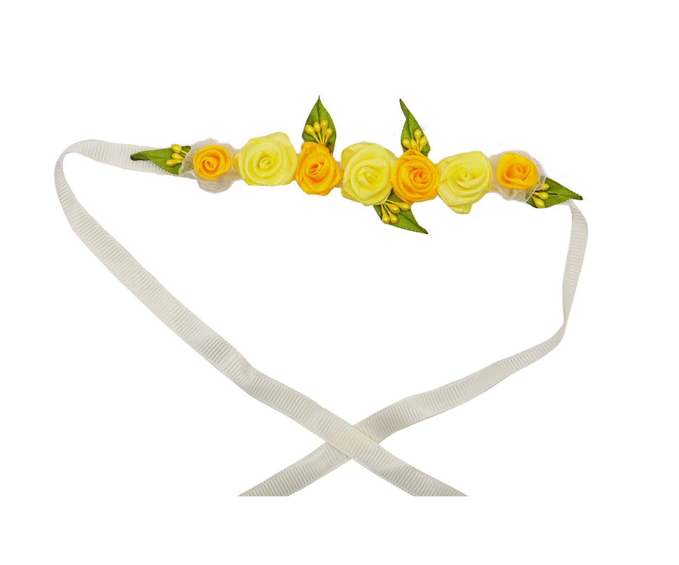 Lemon Zest Rosebud Headband